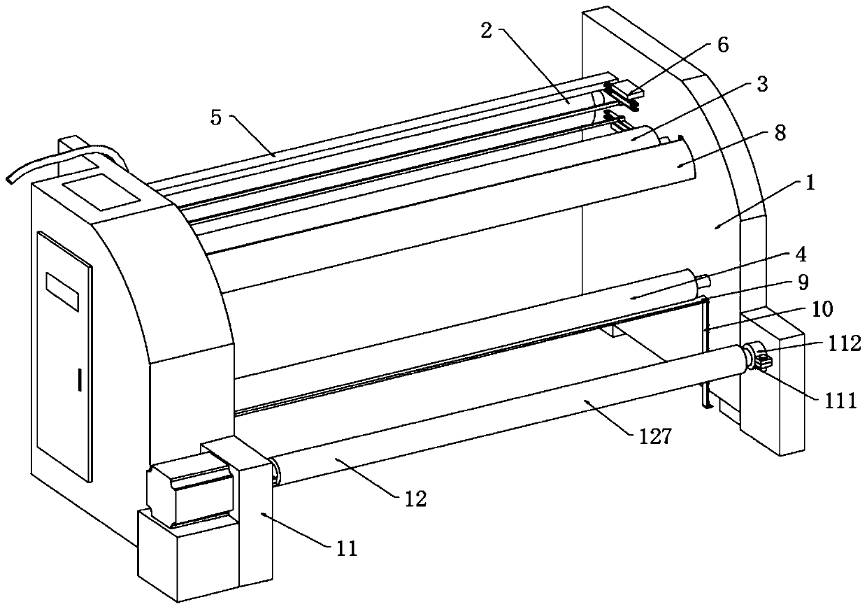 Cloth surface debris treatment roller for textile machine