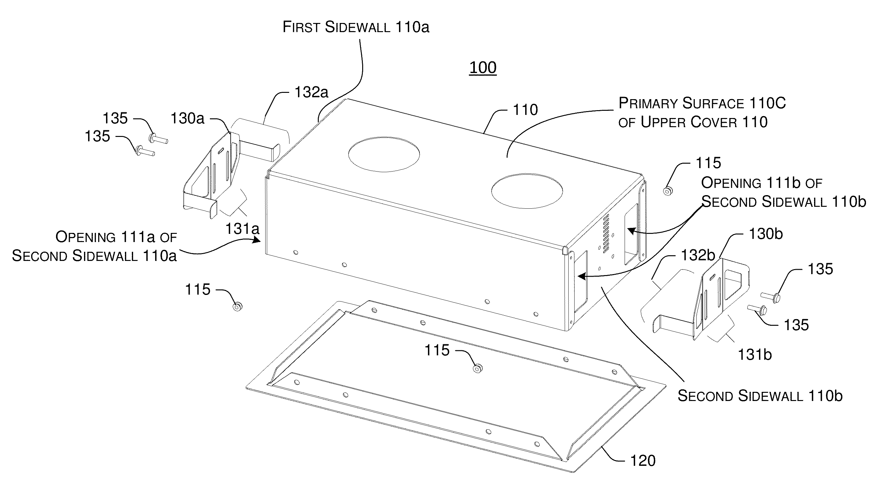 Recessed lamp housing with adjustable spring clipping device