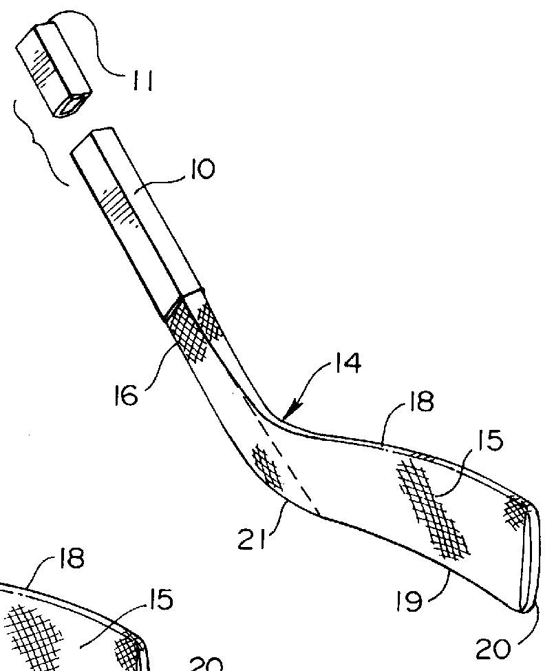 Reinforced hockey replacement blade and method of making the same