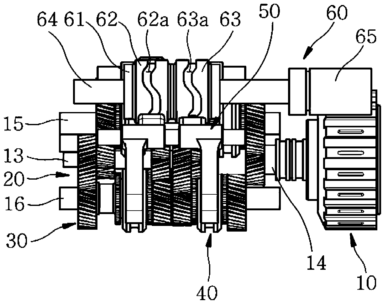 Shifting apparatus of dual clutch transmission mechanism