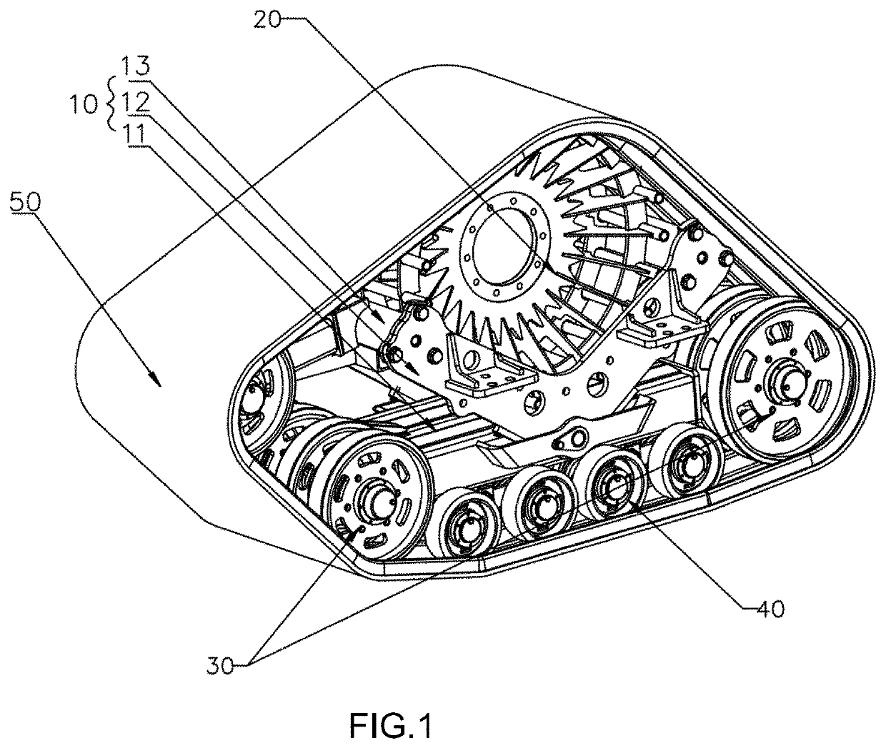 Crawler driving device