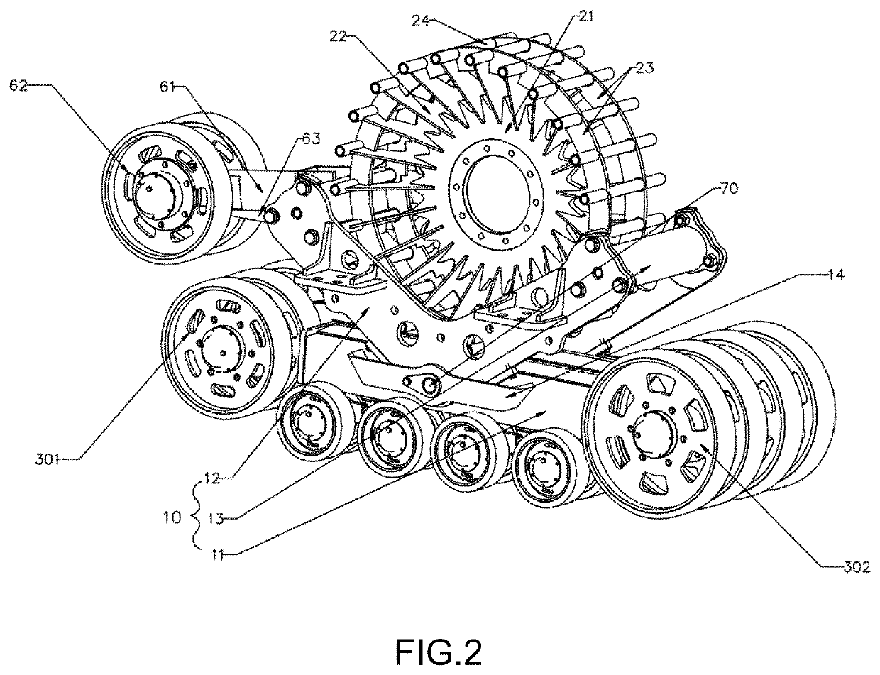 Crawler driving device