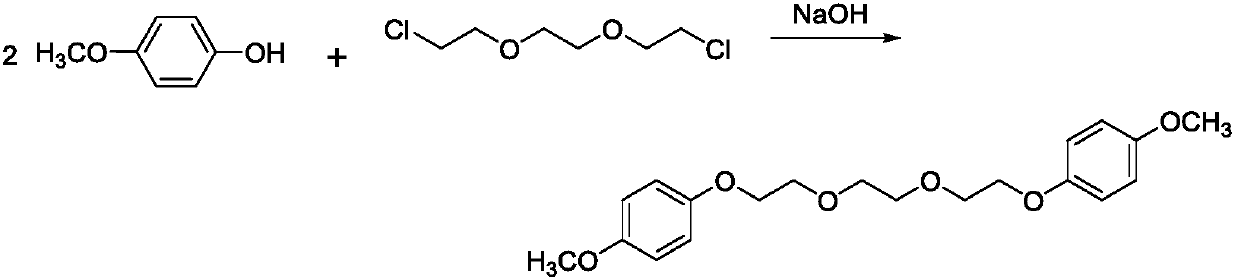 Synthesis method of 1,2-di(2-(4-dimethoxyphenoxy) ethoxy) ethane