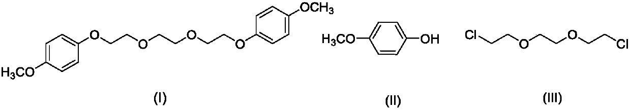 Synthesis method of 1,2-di(2-(4-dimethoxyphenoxy) ethoxy) ethane