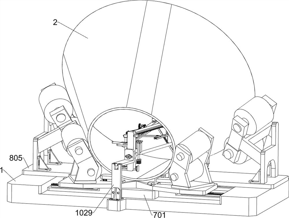 Progressive centrifugal machine blade machining auxiliary equipment