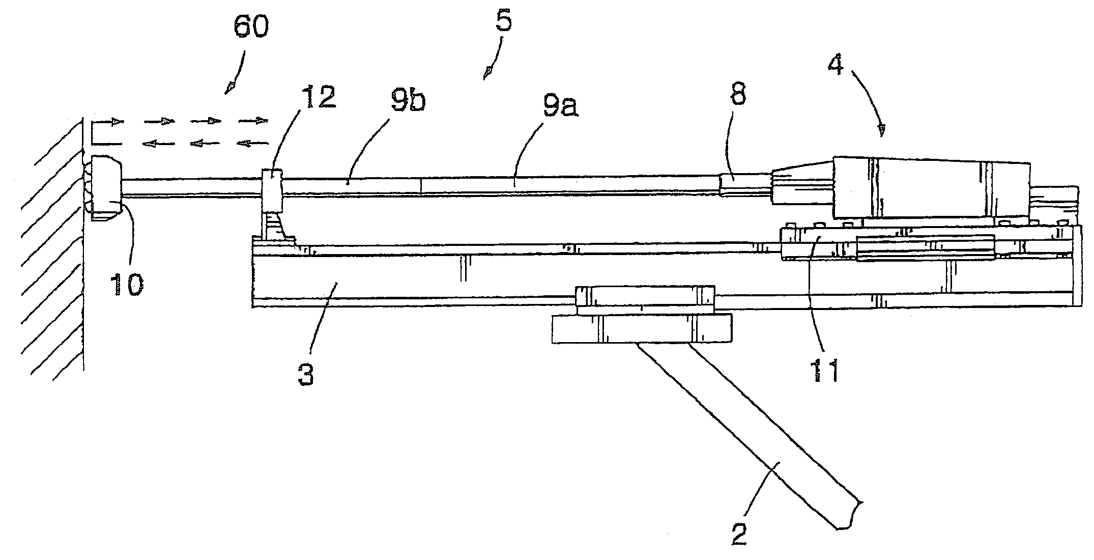 Method of opening joints between drilling components, and rock drill