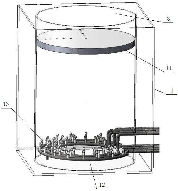 Device and method for simulating heat transfer and flow law during hot oil spraying and heating in oil storage tank