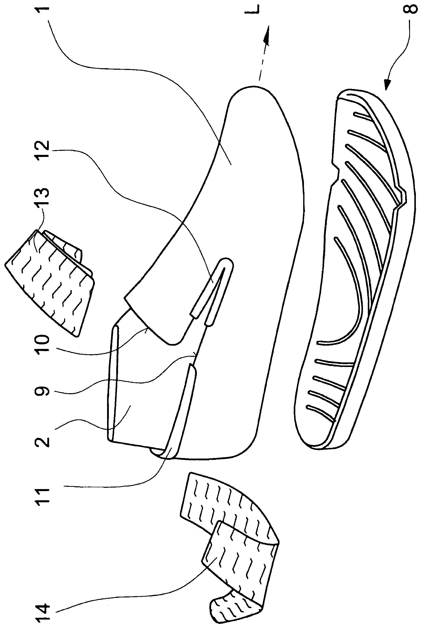 Method for producing an upper part of a shoe, in particular of a sports shoe