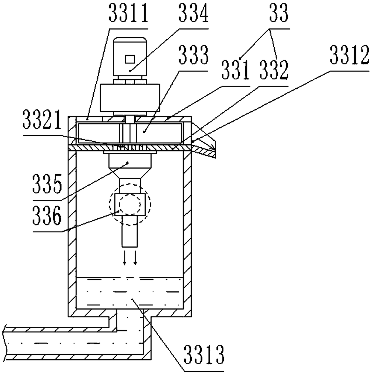 Efficient separating device for grape product processing