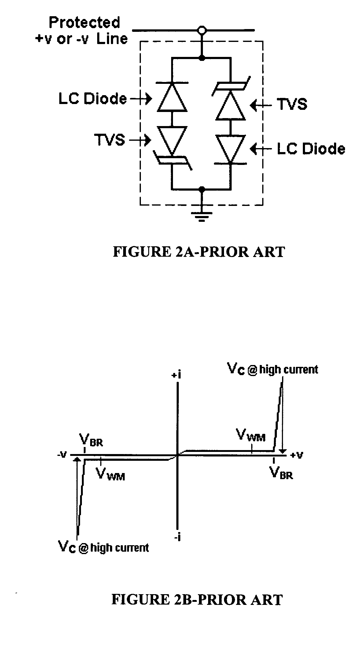 Device for protecting I/O lines using PIN or NIP conducting low capacitance transient voltage suppressors and steering diodes