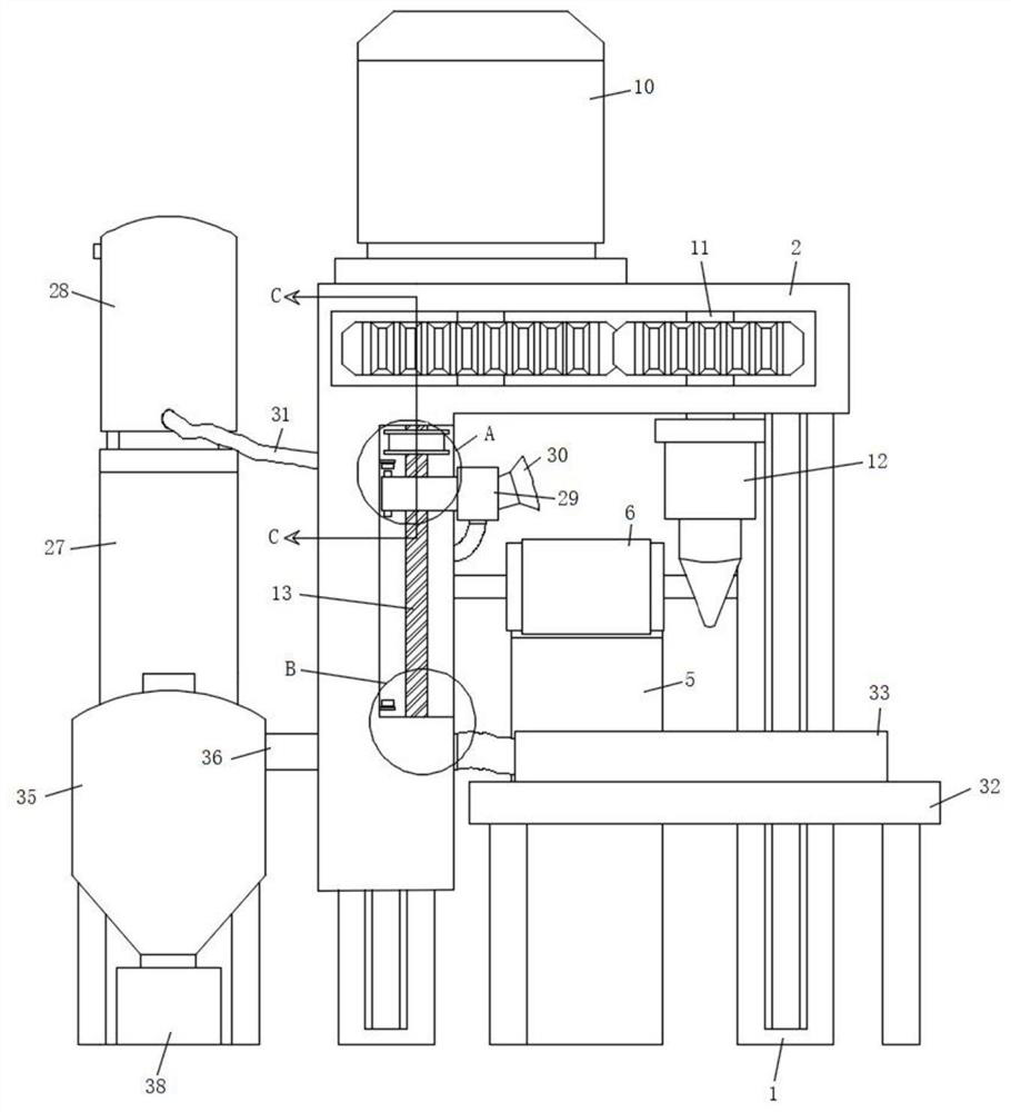 Drilling device with drill bit convenient to maintain