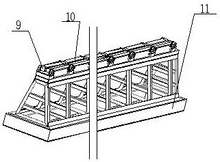 A carbon material roasting and graphitization production line hoisted by bridge lifting equipment