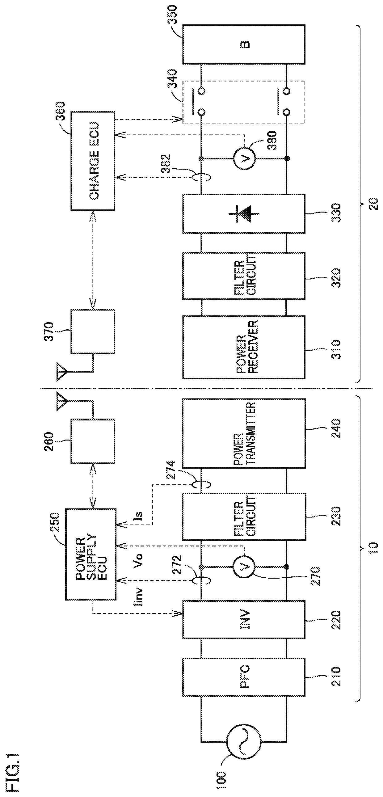 Wireless power transmission device and power transfer system