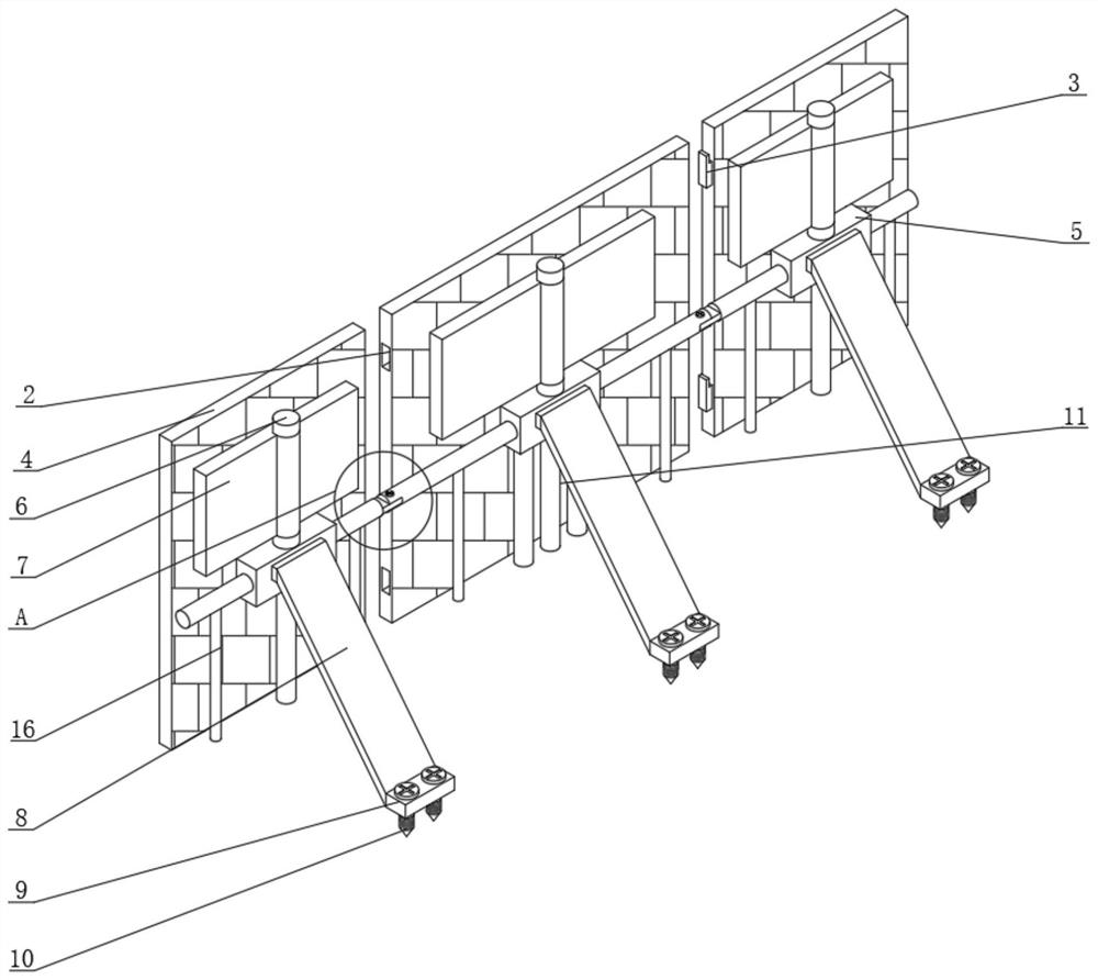 Fabricated outer wall protection structure