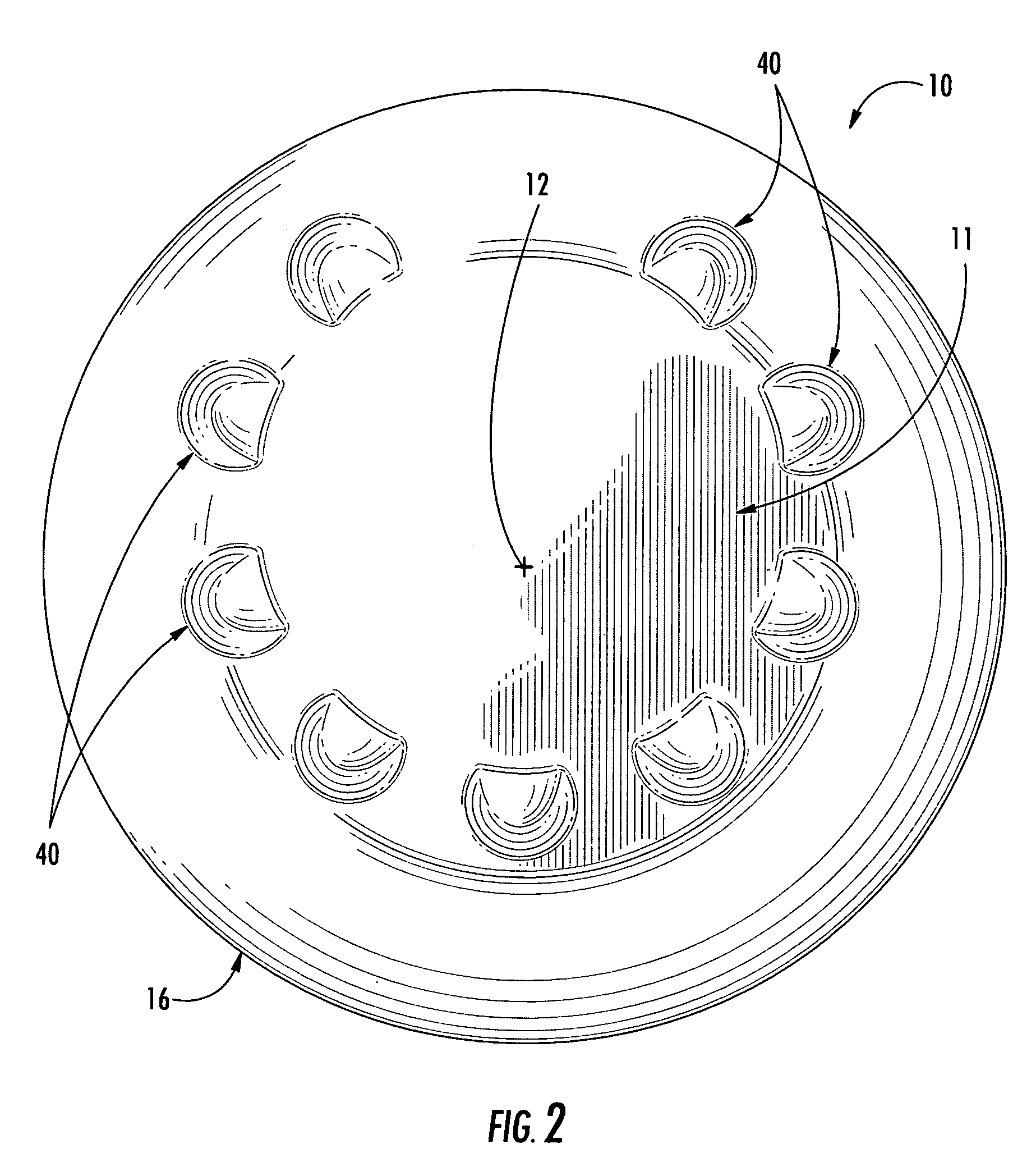 Flying disc having contoured features