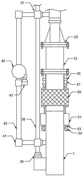 Segmented pressurization type pollution discharge deep-well pump and operation method thereof