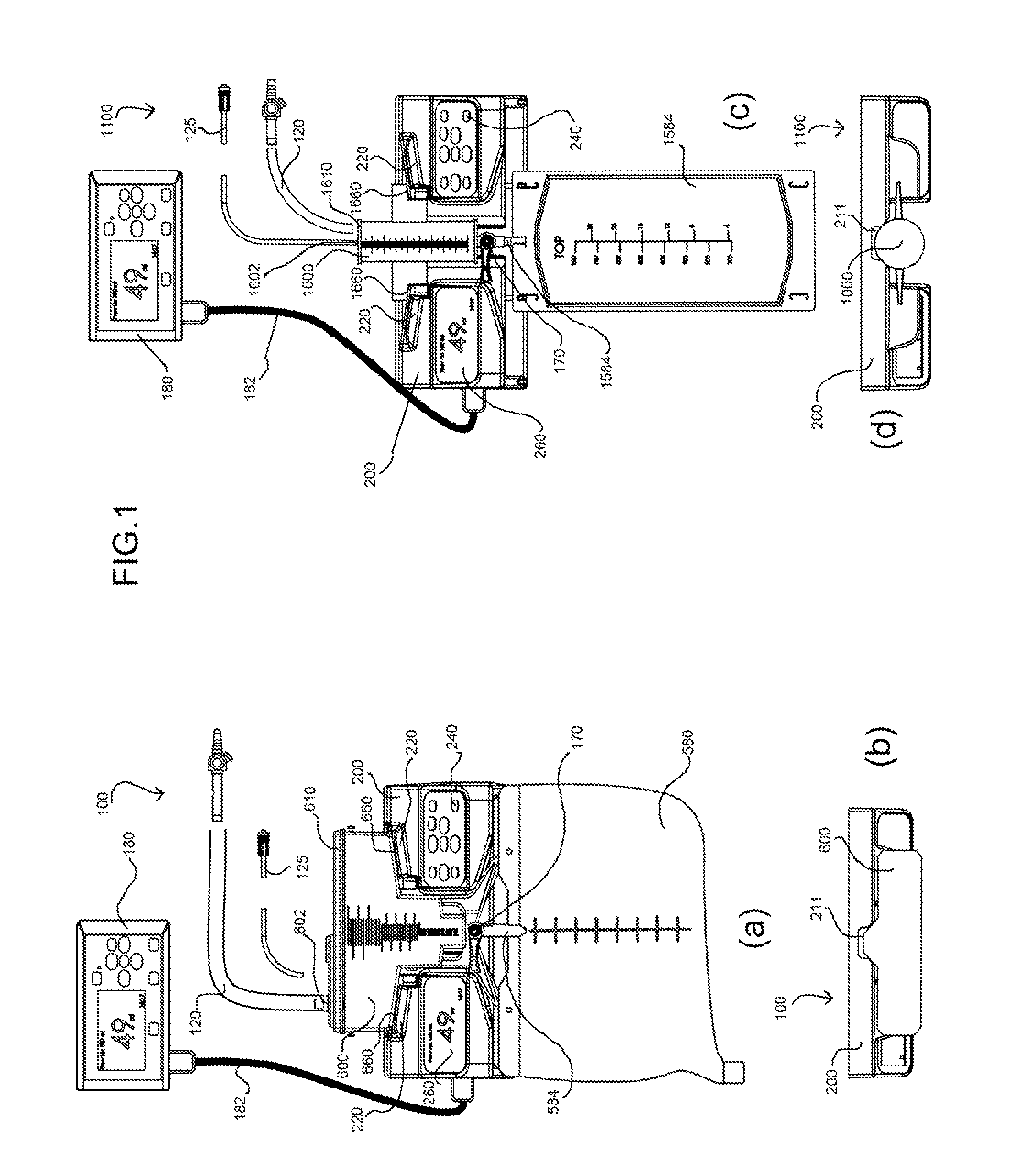 Apparatus and method for bedside collection of body fluids and automatic volume level monitoring