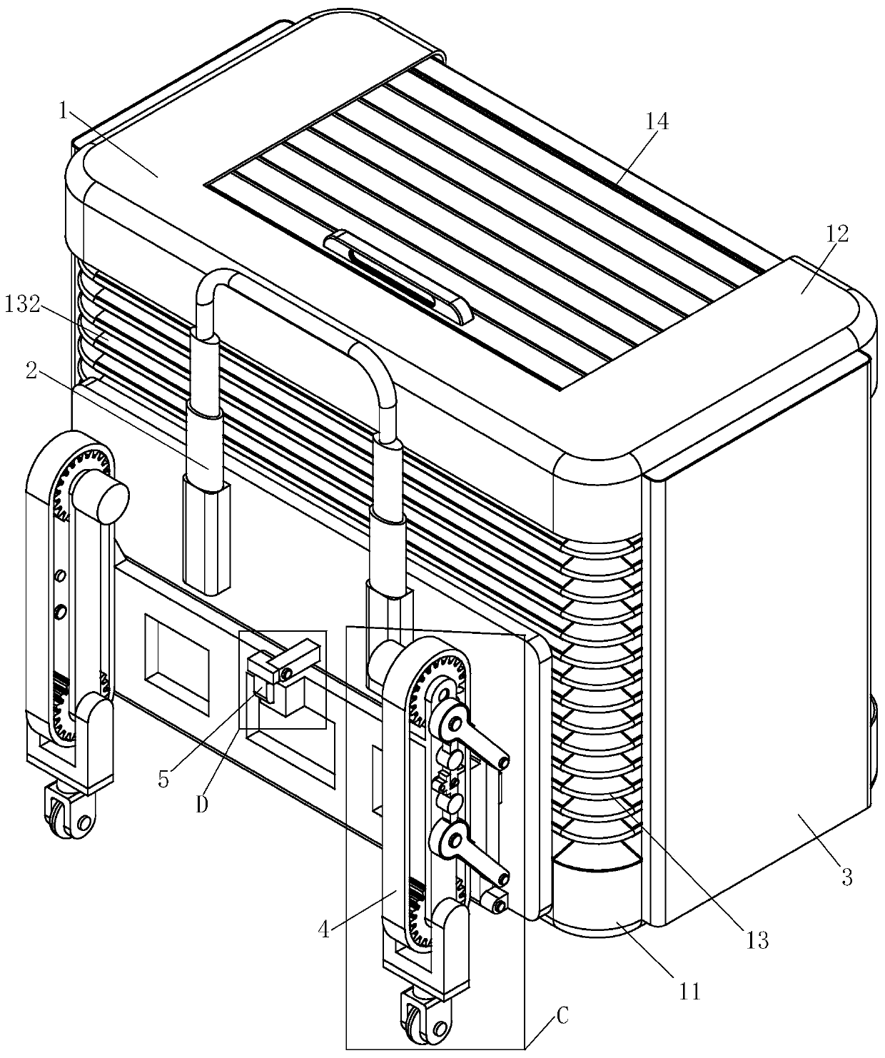 Volume-variable multifunctional luggage case