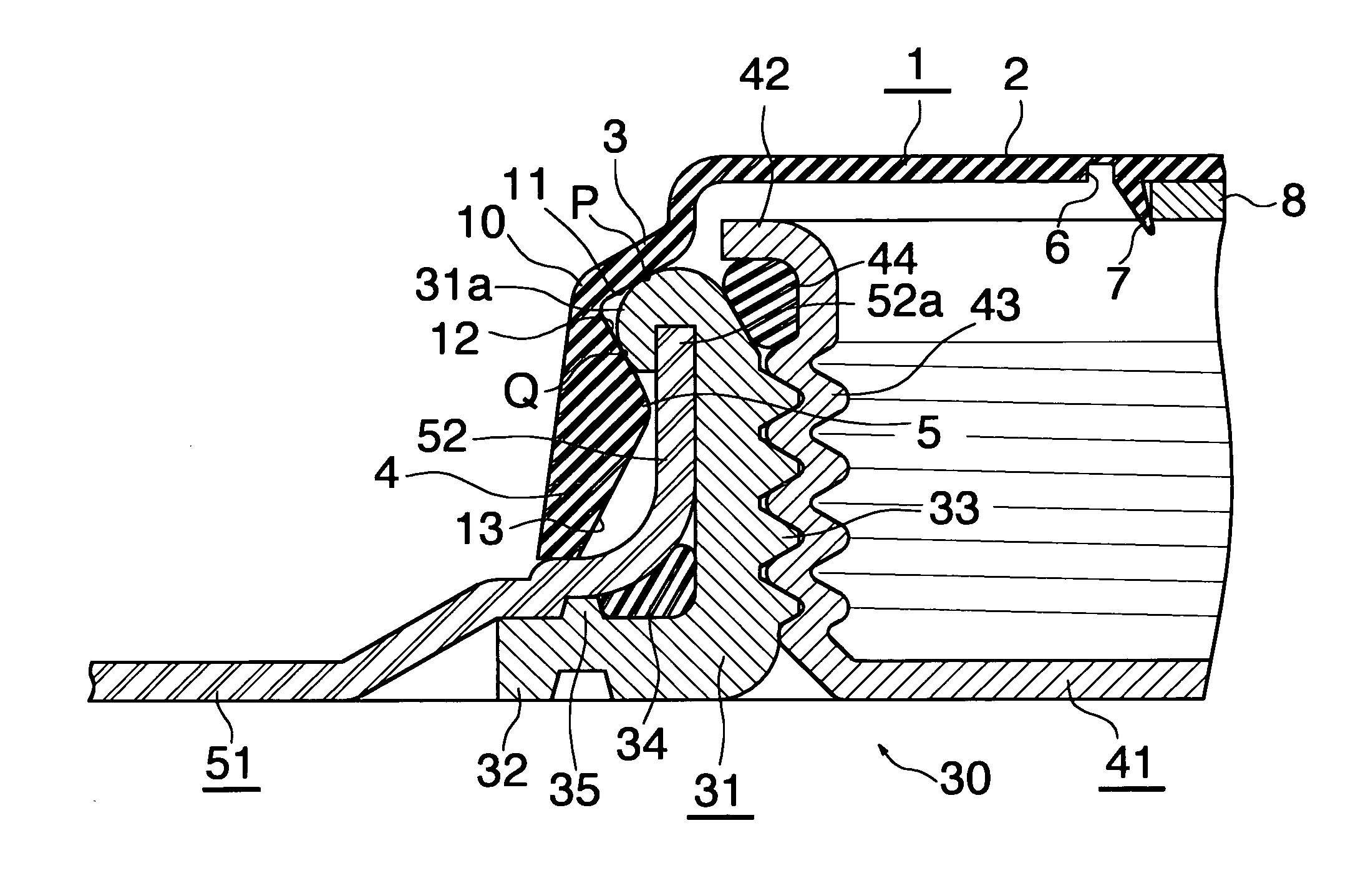 Cap seal for container such as drum, and doubly-sealing apparatus of container such as drum using the same