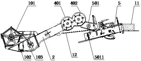 A rice-wheat combined harvesting and bundling integrated compound working machine