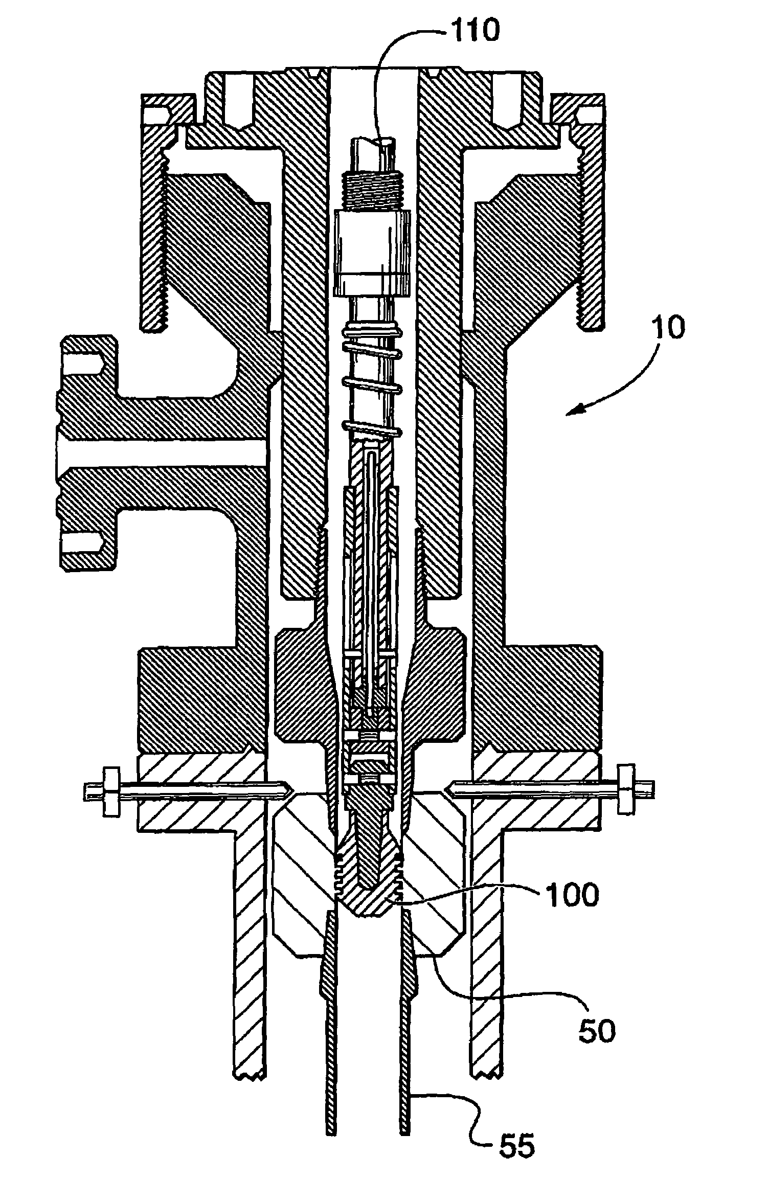 Well stimulation tool and method for inserting a backpressure plug through a mandrel of the tool