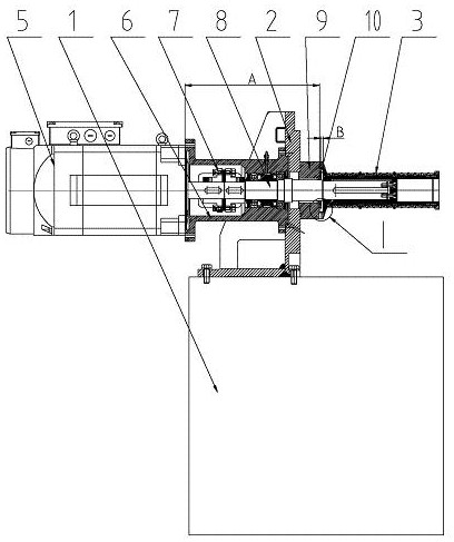 Sub-motor-driven wire drawing machine