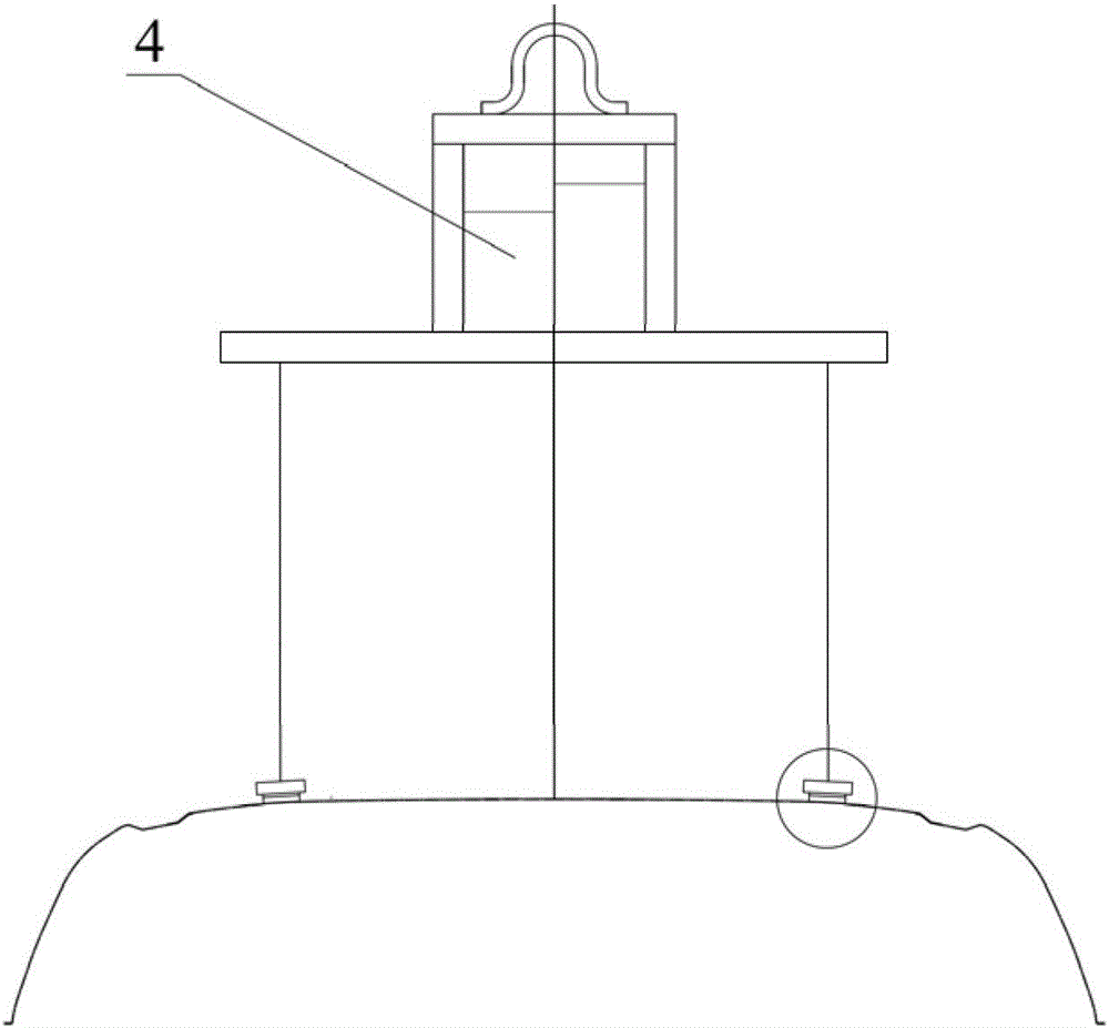 Electromagnetic hoisting equipment for the roof skin of the minibus