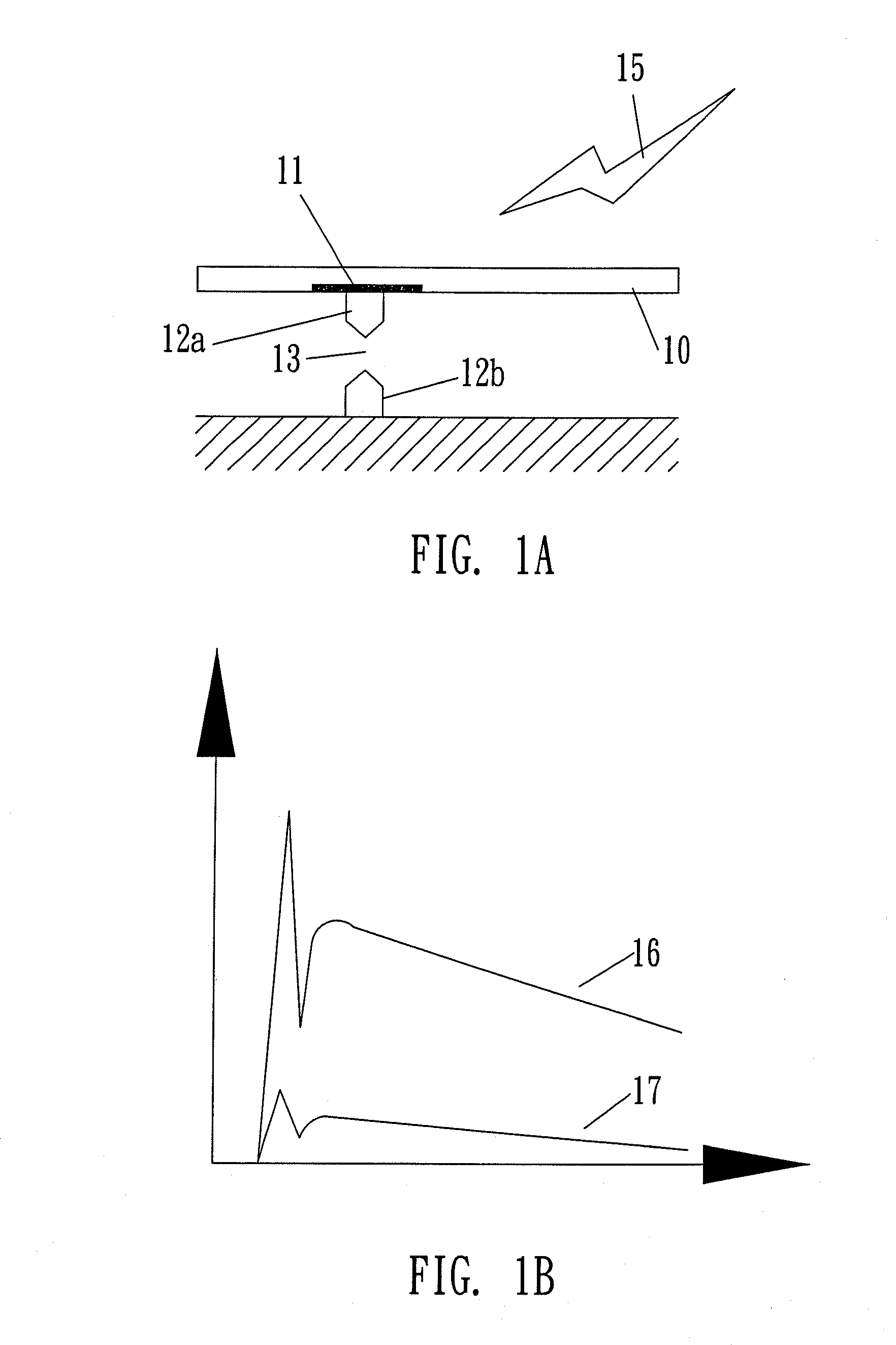 Protecting device for electronic circuit and manufacturing method thereof