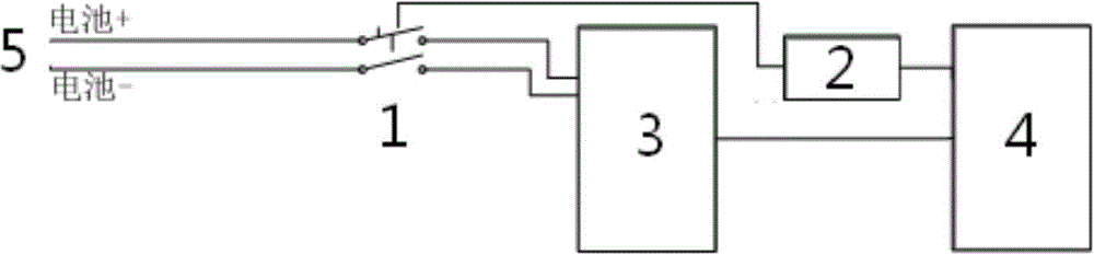 Measuring circuit for voltage of single batteries of series lithium battery pack based on optocoupler relays