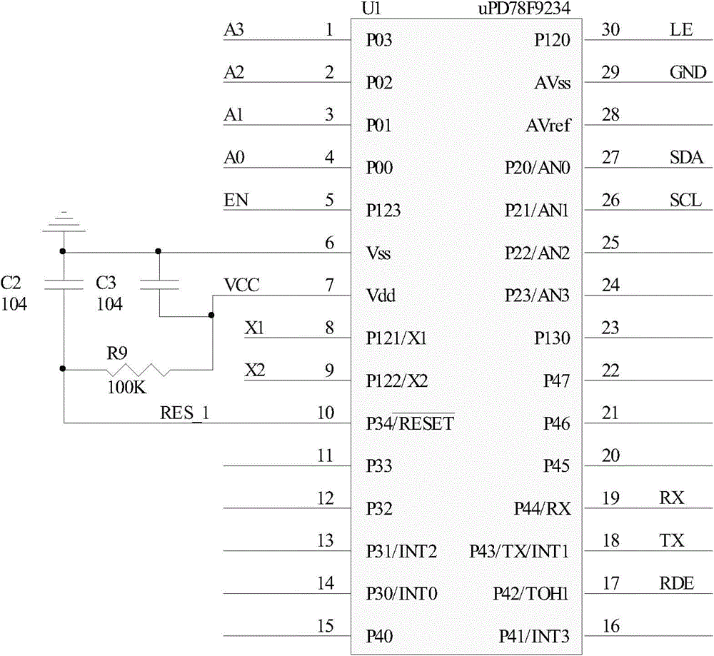 Measuring circuit for voltage of single batteries of series lithium battery pack based on optocoupler relays