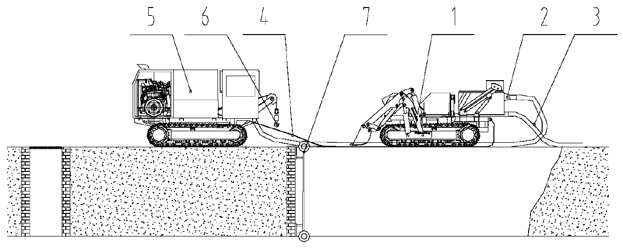 Dredging system for box culvert and continuous construction method thereof