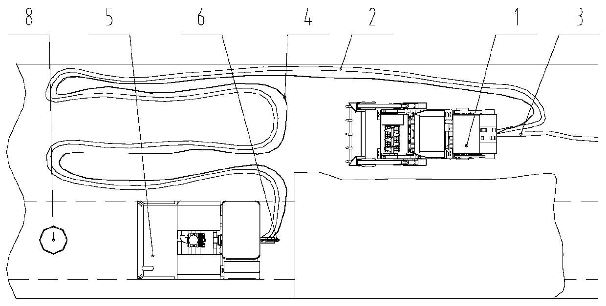 Dredging system for box culvert and continuous construction method thereof