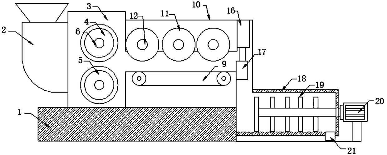 Pulverization device for recovering plastic