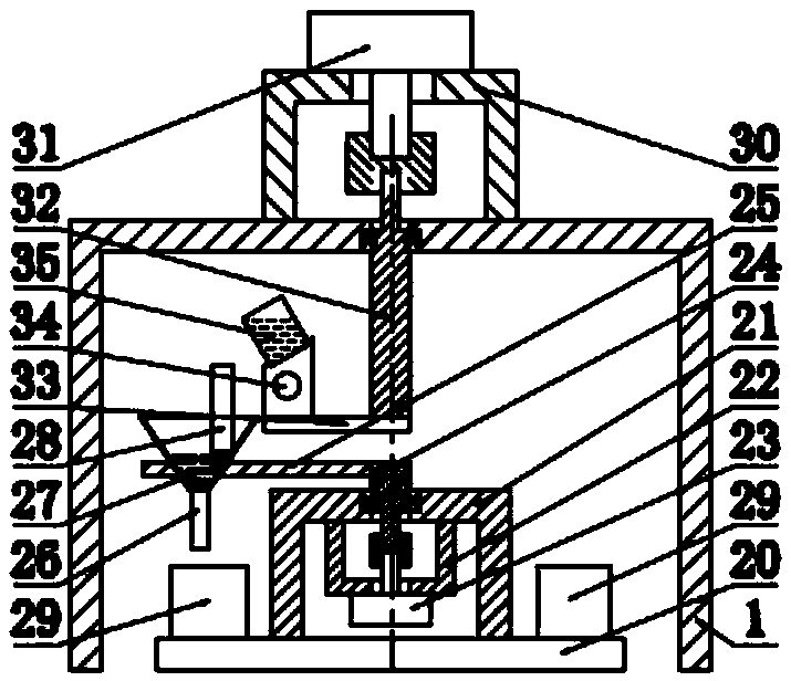 Dual-rotating direct connection device for automatic filter cleaning of bituminous coal firing substances