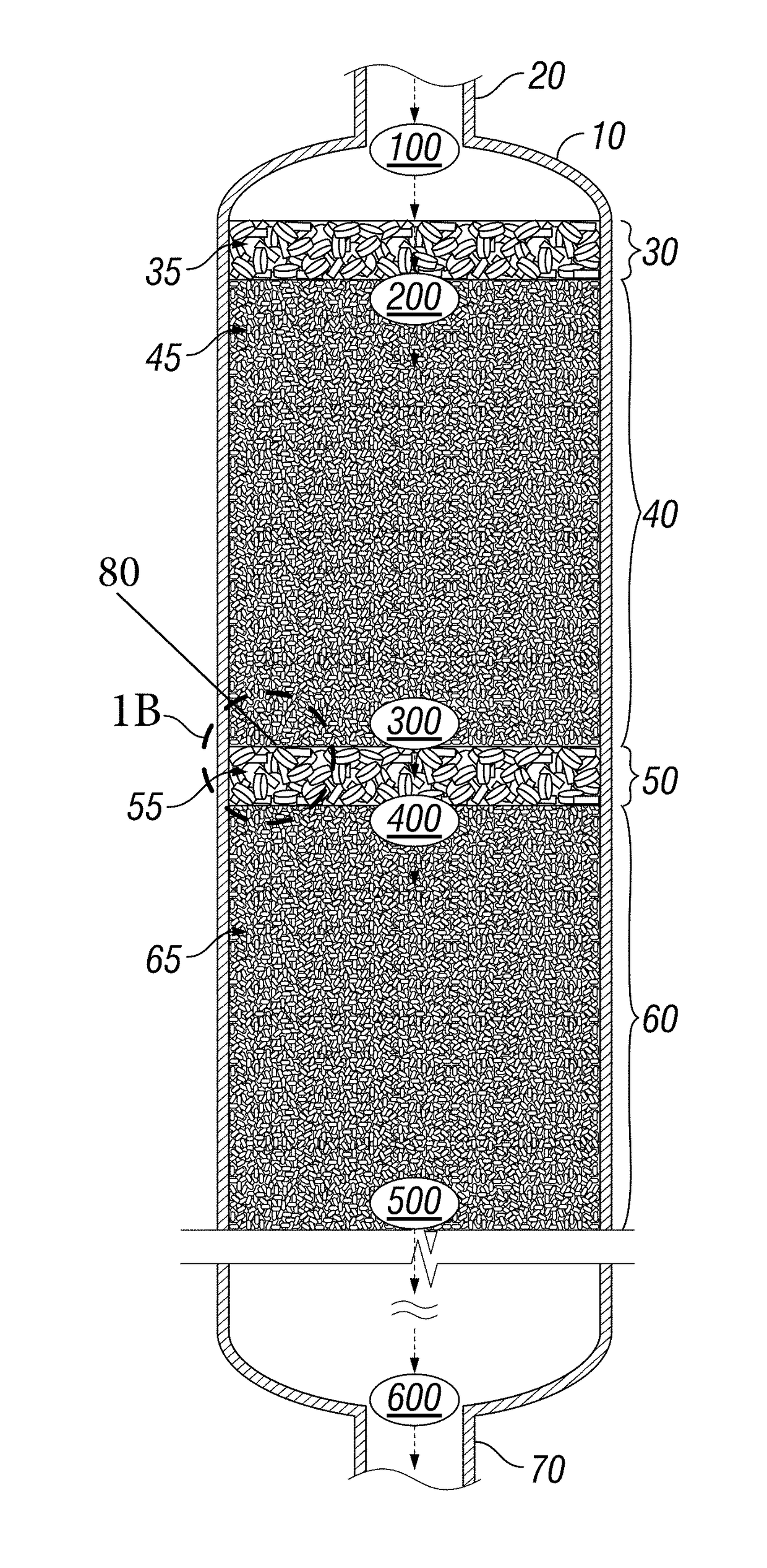 Use of treating elements to facilitate flow in vessels