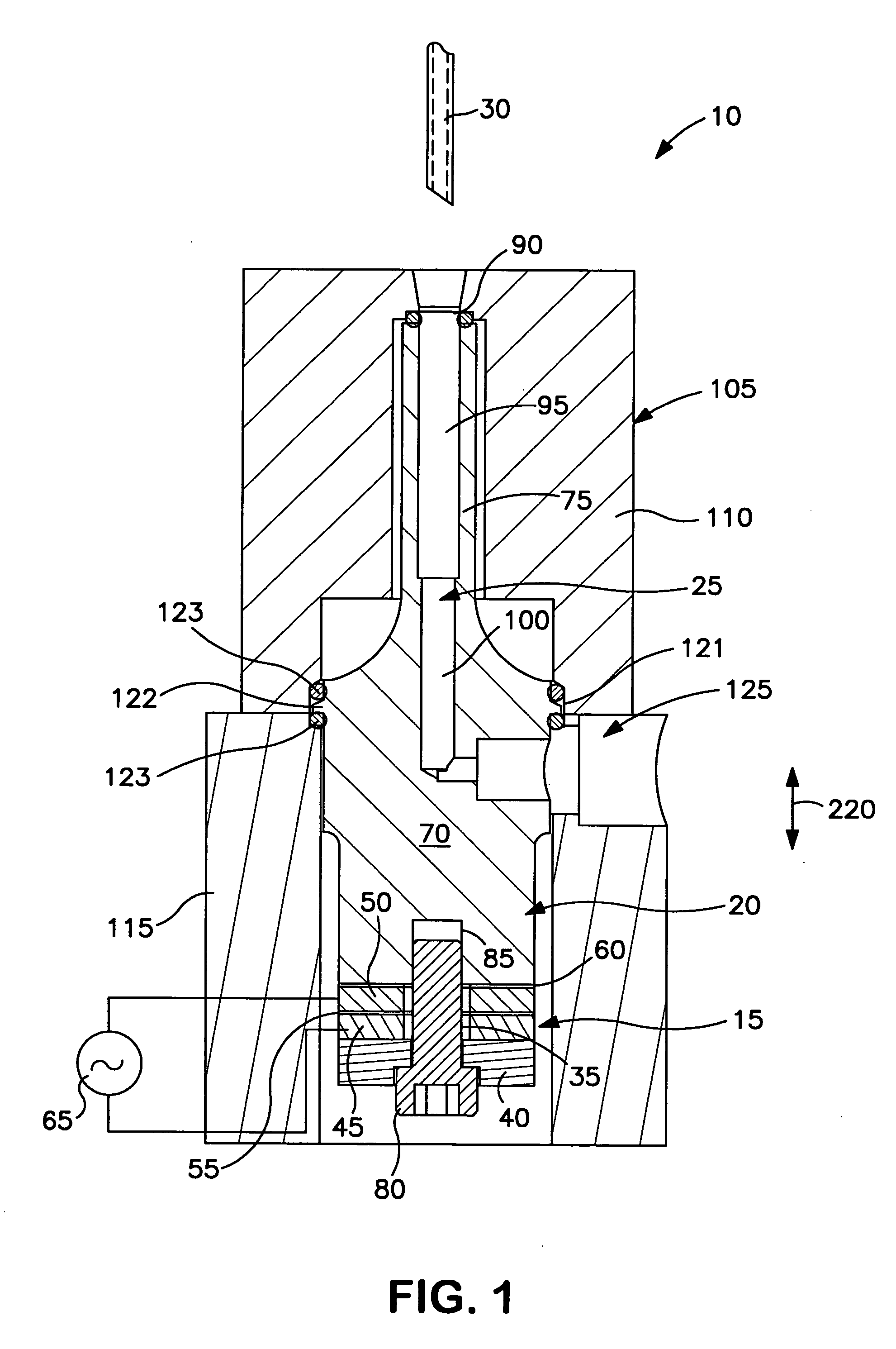 Method and apparatus for washing a probe or the like using ultrasonic energy