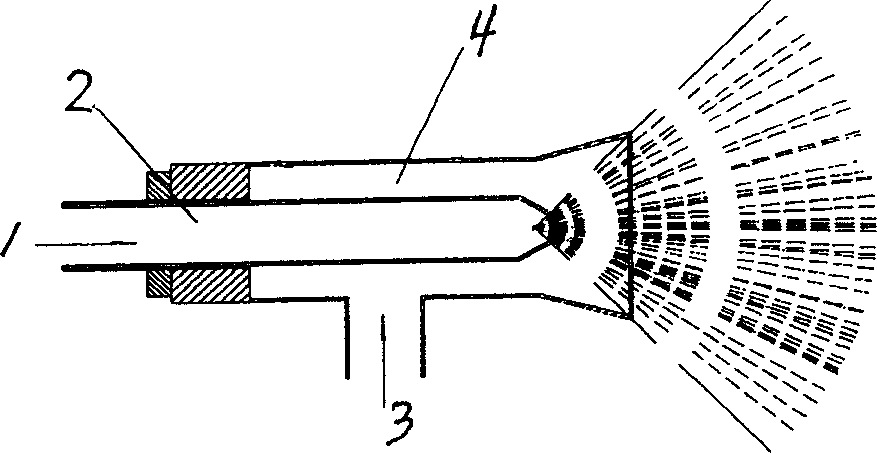 Mixed nozzle measuring device