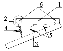 A guardrail anti-collision device using eddy current