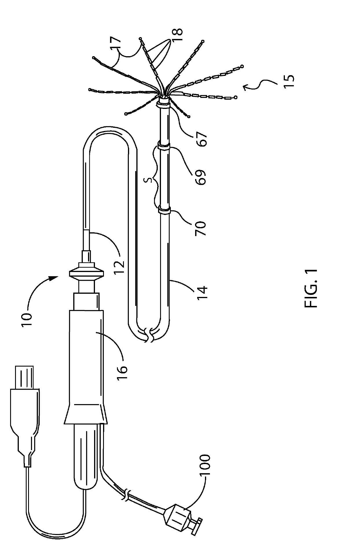 Catheter with staggered electrodes spine assembly