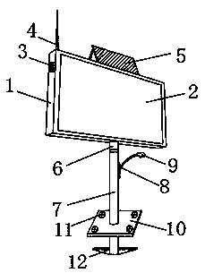 Electronic information display screen for all-round display