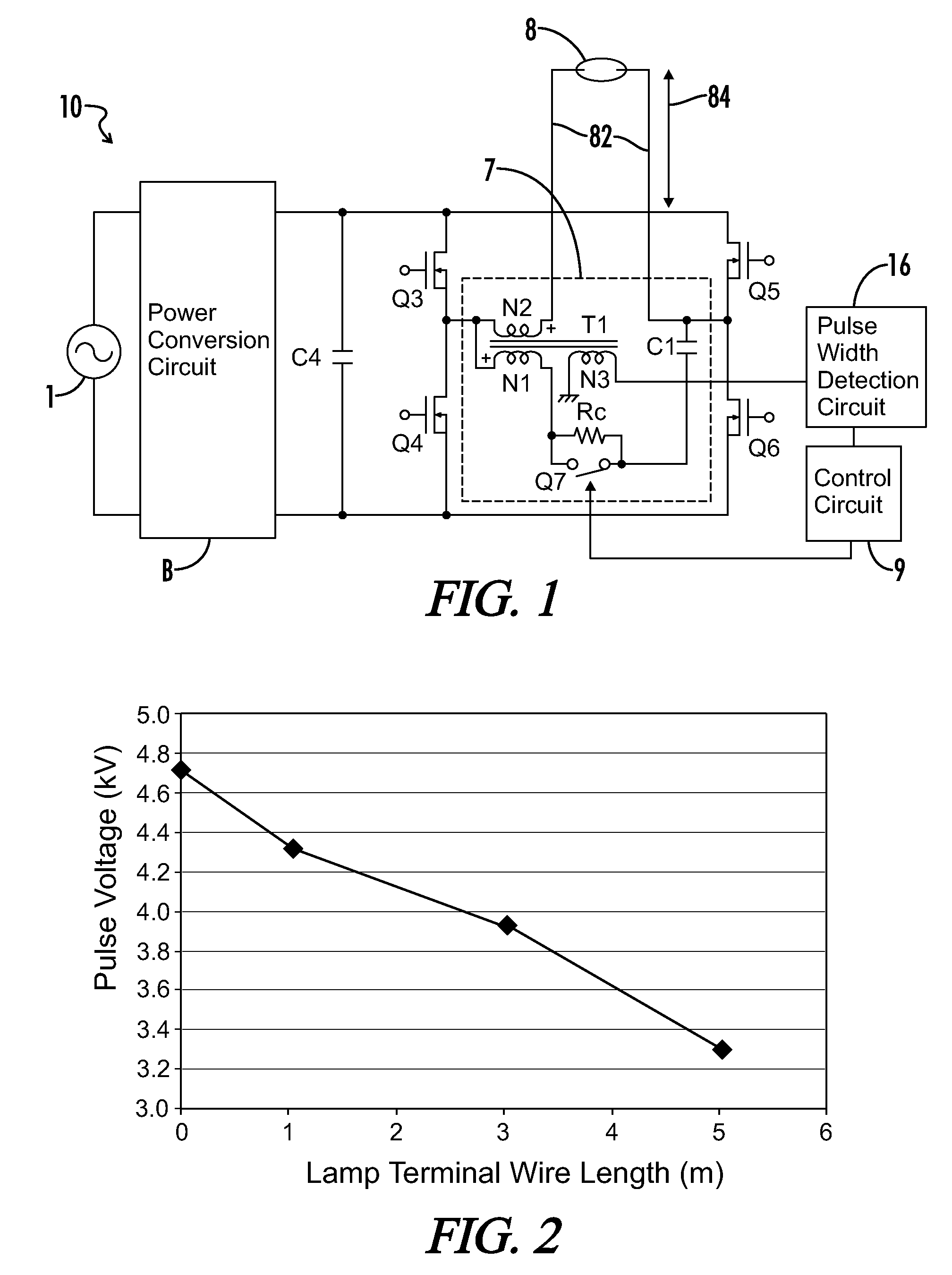 High voltage discharge lamp lighting device