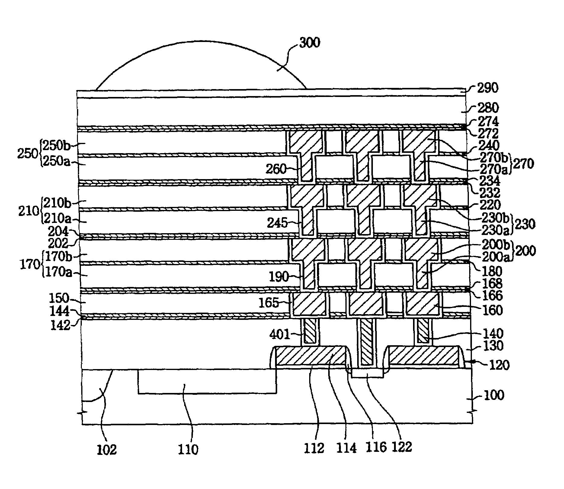 Electrical interconnection, method of forming the electrical interconnection, image sensor having the electrical interconnection and method of manufacturing the image sensor