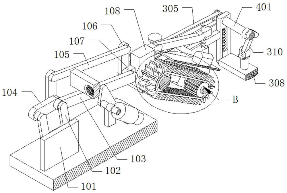 Automatic wire burying device for water conservancy and hydropower engineering