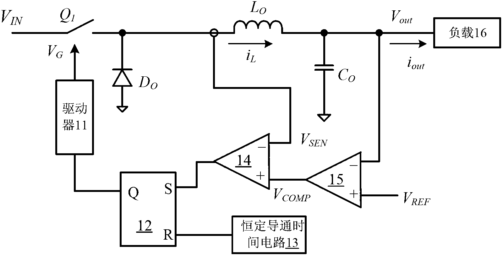 Constant time control method, control circuit and switching regulator using same