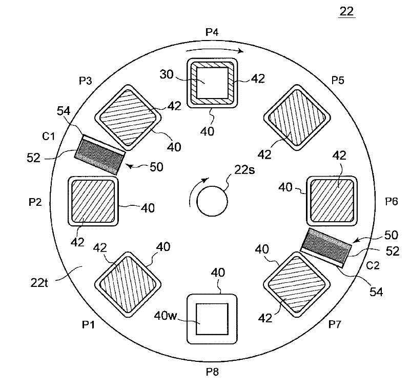 Substrate-inspecting device having cleaning mechanism for tips of pins
