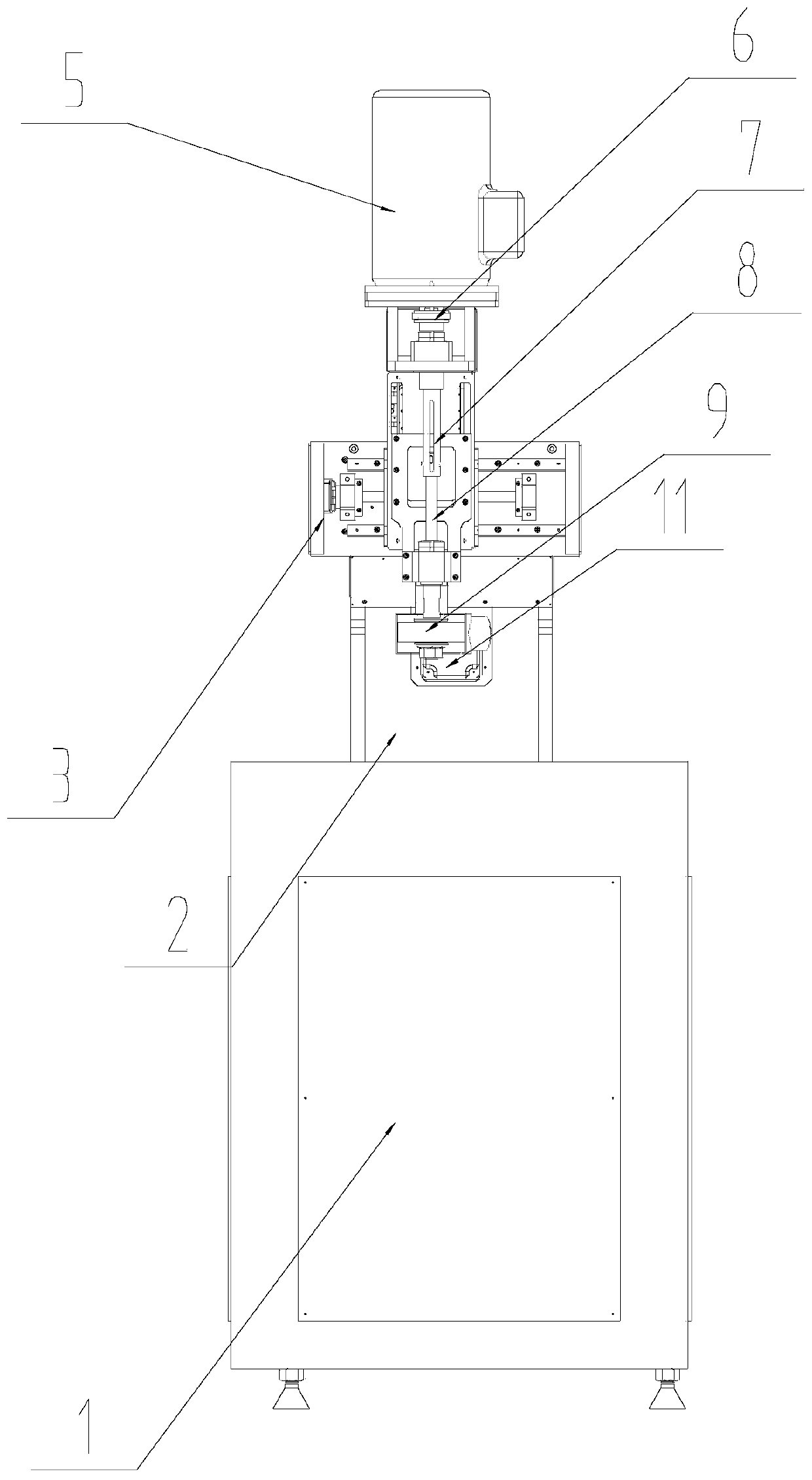 An automatic irrational number speed ratio grinding and polishing machine