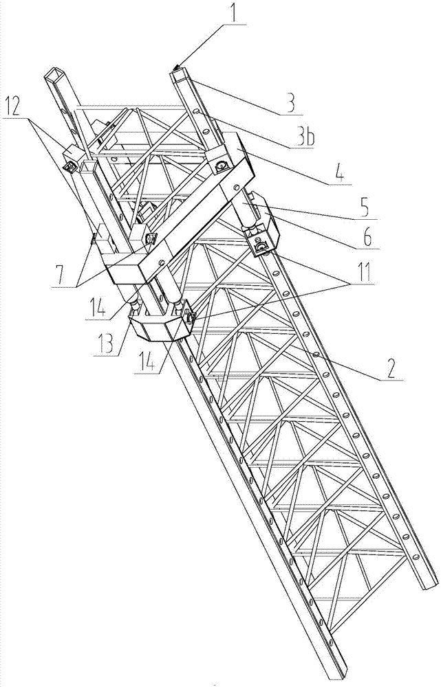 Hydraulic plug pin ascending device and descending device
