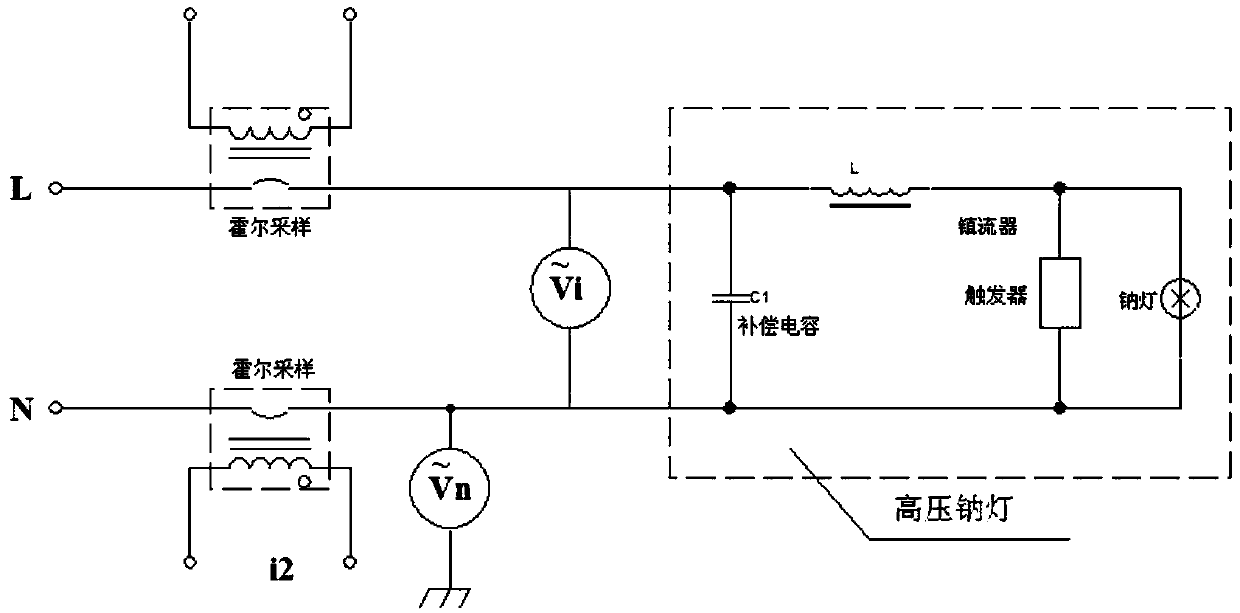 Data acquisition device and fault judgement method for street lamp