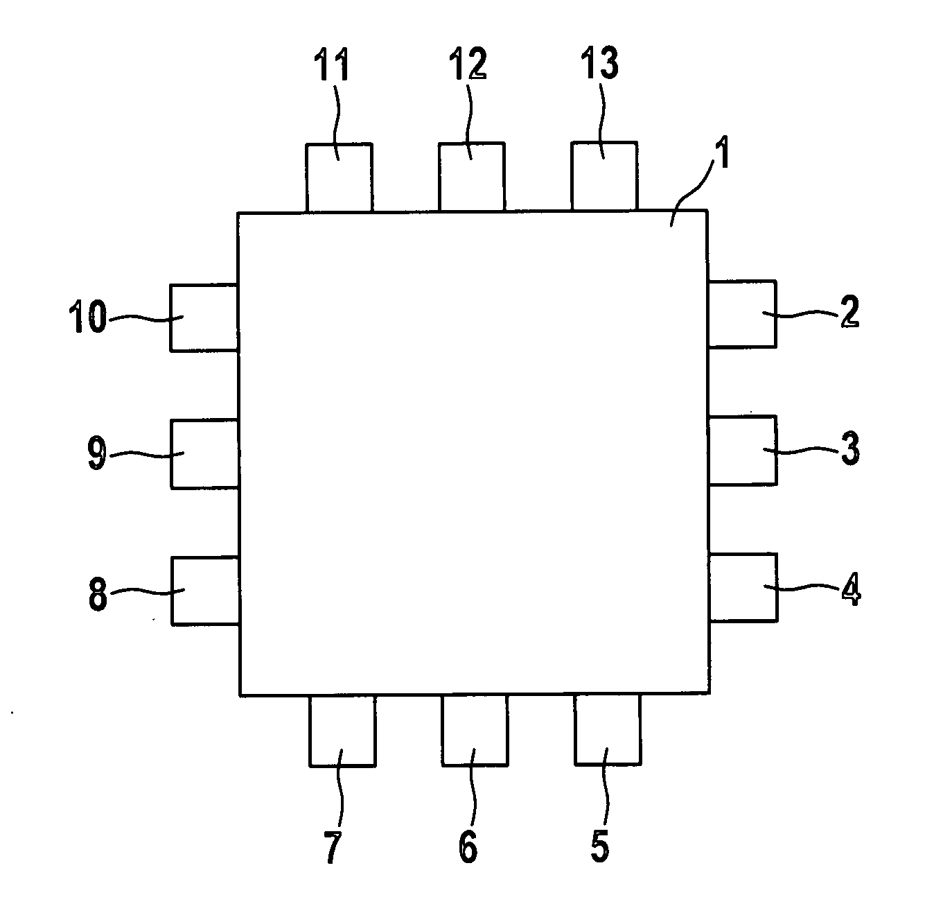 Testing method and testing device for an integrated circuit