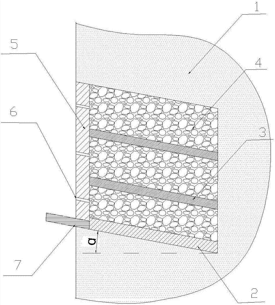 Long-acting regreening method for quarrying exposed mountains